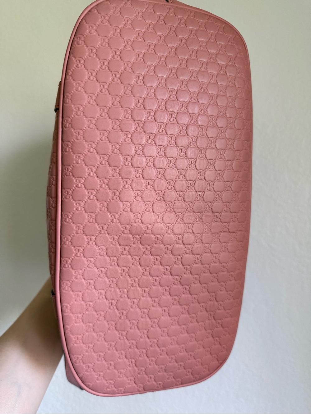 Gucci Dusty Rose Microguccissima Leather two way with Gold Hardware - Picture 6 of 9
